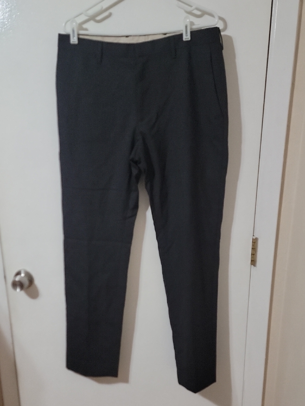 Banana Republic Men's Black Dress Pants - Slim Tailored Trousers
